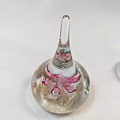 Buy Patten Glass Paper Weight Pink And White (03) • 8.50£