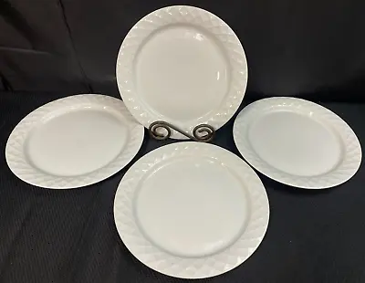 Buy Set Of 4 ~ Thomas  HOLIDAY WHITE  Rosenthal Germany ~ Dinner Plates ~ 9 7/8  • 61.48£