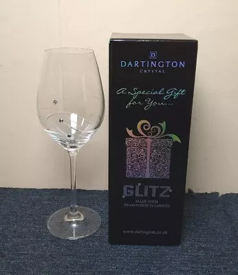 Buy Boxed Dartington Crystal Glitz Wine Glass With Real Swarovski Elements Crystals  • 15.99£