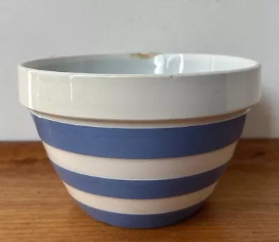 Buy Cornishware Small Pudding Basin - Green Shield - TG Green - Blue & White • 4.50£