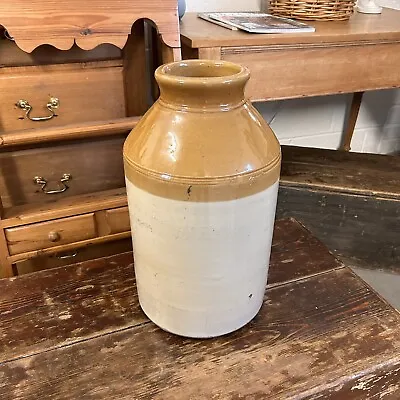 Buy Tall Vintage Stoneware Glazed Earthenware Flagon Storage Jar - Antique Original • 48£