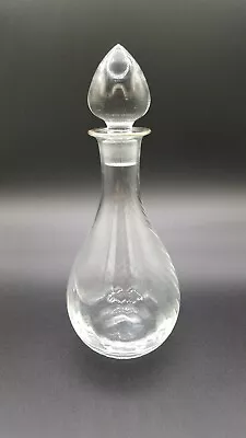 Buy Decanter Glass AVALON Guilt Edge Stoppered Wine Carafe Swirl Design Vintage  • 30.68£