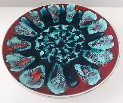 Buy Stunning Vintage Poole Pottery 8 Inch Delphis Plate Fat Lava Abstract  • 22£