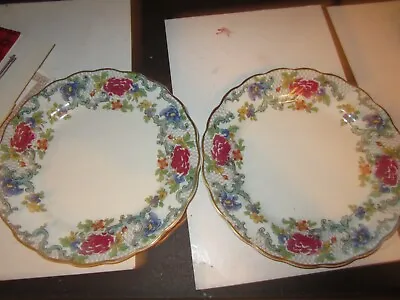 Buy LOT OF 2 Floradora Booths Made In England A8042 Small Plate 7” • 16.11£