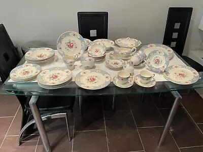 Buy Selection Of Myott Staffordshire Rose Blue China 1930s Priced Individually • 8.50£