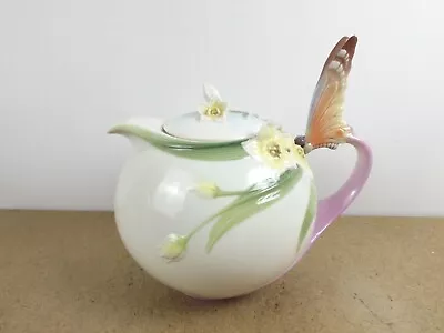 Buy Franz Porcelain Butterfly Teapot Papillon  (i@b5) • 108.65£
