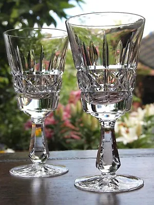 Buy Waterford Crystal Kylemore Claret Wine Glasses Set Of 2 Vintage Mint Signed • 75£