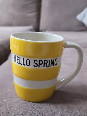 Buy Cornishware Yellow Personalised Mug 12oz (Hello Spring) • 0.99£