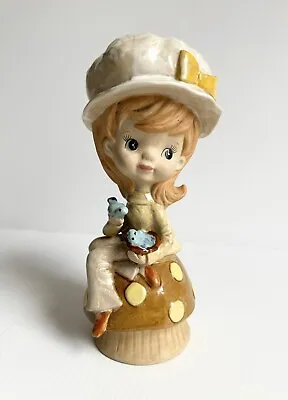 Buy Vintage 1970s Napco Ware 10” Little Miss Muffet Mushroom Ceramic Figurine JAPAN • 11.33£