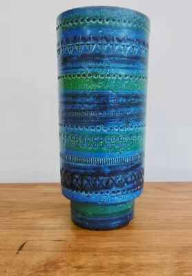 Buy Large Vintage Bitossi Vase In Rimini Blue By Aldo Londi • 85£