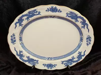 Buy Blue Dragon Pattern Large 14  OVAL PLATTER 1906 BOOTHS SILICON CHINA • 55.74£