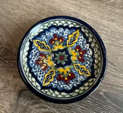 Buy 20th Century Talavera Art Pottery: Mexico Crown Mark, Artist Signed Plate. • 20.84£