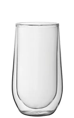 Buy Elegant Glassware Clear Double  Walled Hiball/Latte 15.3Oz (44Cl) Pack Of 6 • 63.59£