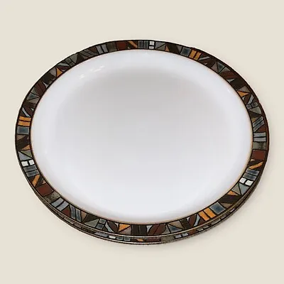Buy Denby Marrakesh 2x Salad Dessert Plates 8.5” Brown Mosaic Rim Vintage Very Good • 30£