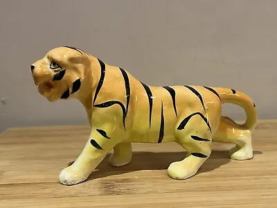 Buy Vintage Tiger Ornament Mid Century Modern 14 Cm Long Foreign Stamp To Paw • 8£