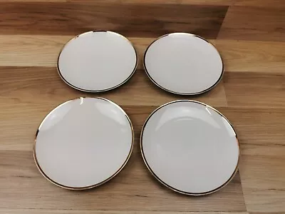 Buy 4 X Thomas Germany Thick Gold Band Rim Porcelain Side  Plates 17.5 Cm • 13.99£