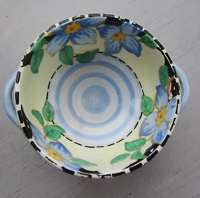 Buy Rare Art Deco Maling Hand-painted Small Dish/ Bowl With Handles • 20£