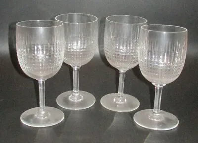 Buy Vintage French Baccarat Glassware - Set Of Four Nancy Tall Water Goblets • 663.85£