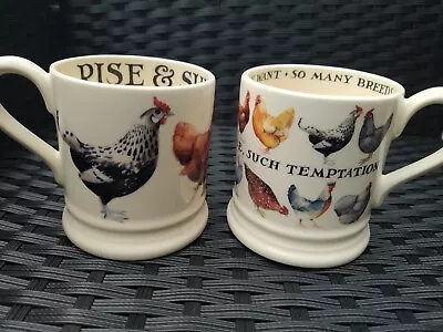 Buy Emma Bridgewater Lots Of Chickens , Rise & Shine- So Many Breeds... 2 Mugs • 22.95£