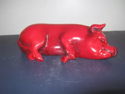 Buy Rare Royal Doulton Flambe Pig Snoozing** Large ** • 295£
