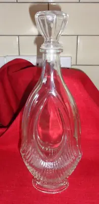 Buy Decorative Pressed Glass Decanter With Stopper • 5£