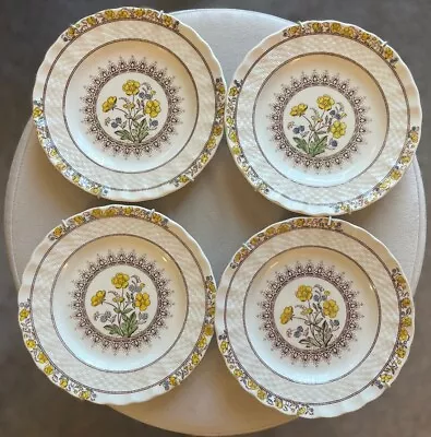 Buy 4 Set VTG Copeland Spode England Buttercup Bread Plates 6.5” Printed Mark 2/7873 • 37.95£