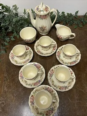 Buy J&G Meakins Sunshine Coffee Set, Vintage 1940s, Floral Pattern • 30£
