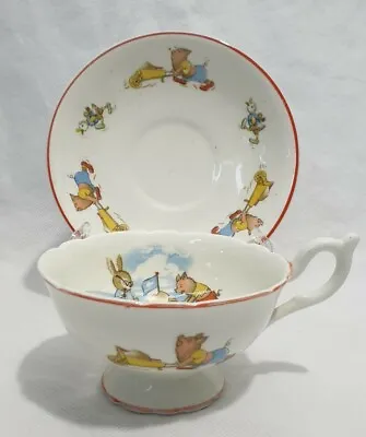 Buy A Vintage Ansley Children's Tea Cup And Saucer • 12.99£