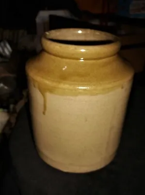 Buy Old Pale Treacle Top Glazed Stoneware Storage Jar No Stopper 8  High • 16£