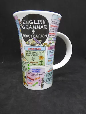 Buy DUNOON English Grammar & Punctuation Fine Bone China Round Large Mug 15cm NEW • 24£
