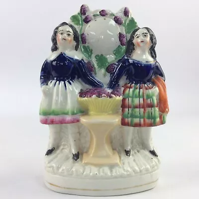 Buy Staffordshire Pottery Couple In Scottish National Dress Antique Ceramic Figurine • 30£