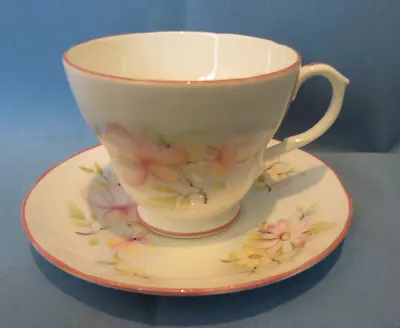 Buy Rare Gorgeous Vintage Duchess Bone China Pink Floral Tea Cup & Saucer • 6£