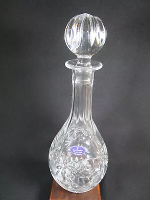 Buy Lovely Vintage Royal Doulton  Crystal Cut Glass Wine Decanter & Stopper  • 13.97£