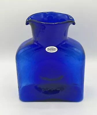 Buy New Blenko Cobalt Blue Glass Double Spout Water Carafe Handmade 2024 • 50.83£
