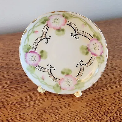 Buy China Plate With Handpainted Roses 5 1/2  Across - Detailed With Roses And Vines • 4.83£