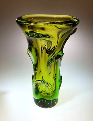 Buy Vintage Bohemian Glass Vase 1970's • 85£