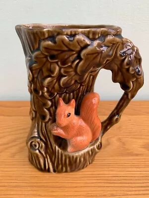 Buy Vintage SylvaC Pottery Vase Jug Oak Tree And Squirrel 4241 • 7£