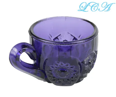 Buy Rare ORNATE Miniature ANTIQUE Purple EAPG Early American Pattern Glass Tiny CUP • 94.64£
