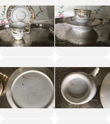 Buy Antique 19C Ridgway Porcelain Tea Cup & Saucer Pattern 2/336 • 120£