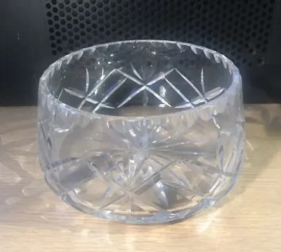 Buy Large Vintage Cut Glass Crystal Bowl • 14.99£