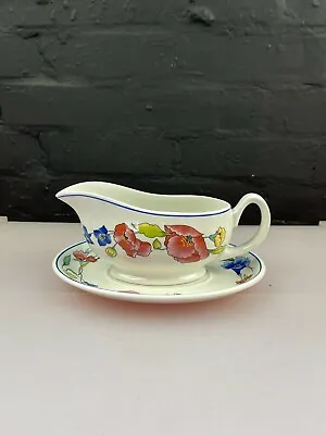 Buy Wood And Sons Alpine Meadow Gravy Boat Sauce Jug And Stand / Saucer 28 Available • 11.99£