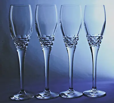 Buy EDINBURGH CRYSTAL PORTREE DESIGN - LOT OF 4 FLUTE CHAMPAGNE GLASSES 21.7cm • 55£