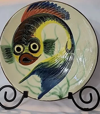 Buy Vtg Puigdemont Wall Plate Siamese Fighting Fish Design 11 W Signed 60s-70s EUC  • 42.69£