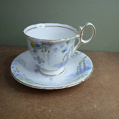 Buy Antique Art Nouveau, Sutherland  Tea Cup And Saucer Pattern No.1386 *Hairline* • 5.95£