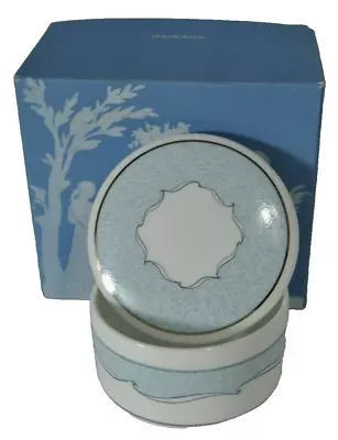 Buy Wedgwood Bone China Blue & White Trinket Box Marked Venice In Original Box   • 9.59£