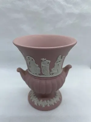 Buy Wedgwood - Pink Jasper Ware - Urn Shaped Posy Vase - Grecian Classical Figures • 34.99£