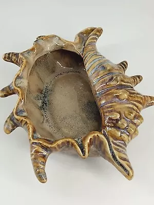 Buy Glazed Pottery Ocean Shell Trinket Jewelry Dish Rare 6  L Nautical Theme Decor  • 23.02£