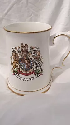 Buy Queen Elizabeth The 2nd Silver Jubilee Royal Grafton Bone China Made In England • 20£