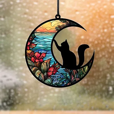 Buy Stained Glass Suncatchers Window Hangings Ornament Memorial Gifts Wall Art Decor • 3.47£