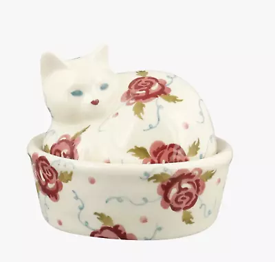 Buy Emma Bridgewater Tiny Scattered Rose Small Cat On Basket - Pattern Archive New • 49.95£